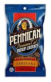 Pemmican Natural Style Premium Cut Beef Jerky, Teriyaki, 1.8-Ounce Package (Pack of 6)