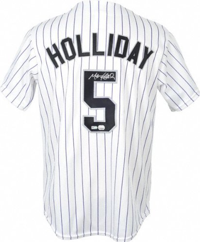 Matt Holliday Autographed Jersey | Details: Colorado Rockies
