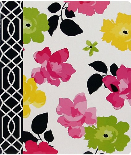 Studio C Fashionista Collection Floral 1-inch Vinyl Binder Multicolored (95652)