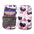 RIM BlackBerry Bold 9700 9780 / Blackberry Onyx (AT&T and T-Mobile) Snap-on Protector Hard Case Image Cover "Patterns of Love" Design