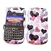 RIM BlackBerry Bold 9700 9780 / Blackberry Onyx (AT&T and T-Mobile) Snap-on Protector Hard Case Image Cover "Patterns of Love" Design