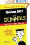 Quicken 2001 For Dummies Quick Reference