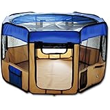 ESK COLLECTION Blue 45" Pet Puppy Dog Playpen Exercise Pen Kennel 600d Oxford Cloth