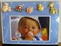 4x6 Table Top Light Blue Picture Frame with Baby Decoration