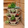 3 Tier Self Watering, Stackable Hanging Planters