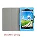 Fintie Folio Case for Acer Iconia One 7 B1-730HD Tablet Premium Vegan Leather Slim Fit Stand Cover with Stylus Holder - Blue