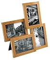 Umbra Lira Multi-Picture Frame Holds 4, 4"x6" Photos- Natural