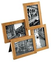 Umbra Lira Multi-Picture Frame Holds 4, 4"x6" Photos- Natural