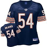 Brian Urlacher Reebok Navy Replica Chicago Bears Women's Jersey - Medium