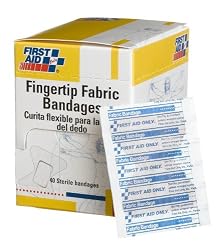 First Aid Only 1-3/4" X 2" Fingertip Fabric Bandage, 40-Count Boxes (Pack of 3)