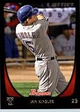2011 Bowman Baseball Card # 40 Ian Kinsler - Texas Rangers - MLB Trading Card in a Protective Display Case