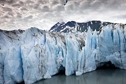 Alaska Glacier Meets the Water in Prince William Sound - Exceptional Photographic Print by Carol M. Highsmith