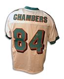 Chris Chambers Autographed/Hand Signed Miami Dolphins White Reebok Authentic Jersey