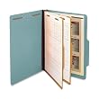 S J Paper S61903 S J Paper Std 2-1/4" Expansion Classification Folder, Lgl, 6-Section, BE, 15/Box