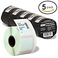 LiteTite 30915-Jumbo (5-pack) DYMO LabelWriter Internet Postage Stamps, DYMO Stamps Endicia Compatible, Shipping Mailing Labels (700 per Roll, 5-Rolls) (30915)