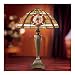 The Bradford Editions Courage Under Fire Firefighter Stained Glass Table Lamp