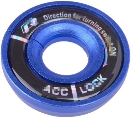 Hot Blue Ignition Key Ring For CC2.0T VW Scirocco Golf GTI Acc Key Lock Keyhole Decoration Ring Aluminum