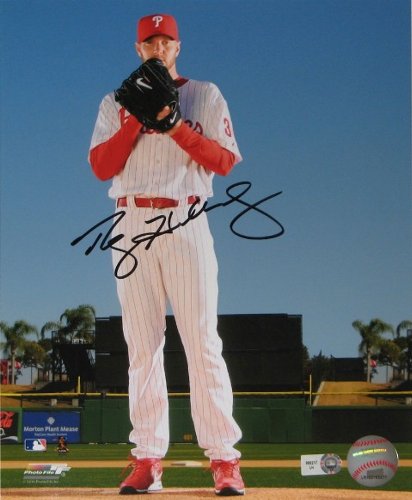 MLB Philadelphia Phillies Roy Halladay Standing Autographed Photo