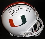 Ray Lewis Autographed/Hand Signed Miami Hurricanes UM Full Size Riddell Helmet