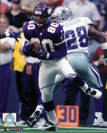 Cris Carter Autographed Minnesota Vikings 8x10 Photo
