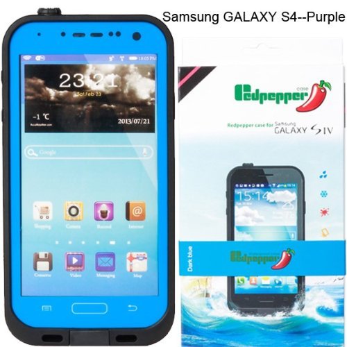Redpepper Samsung Galaxy S4 9500 Waterproof Dirtproof Snowproof Shockproof Case for Christmas Presents (Blue)