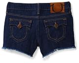 True Religion Girls 2-6x Dolly Cut Off Short with Snake Eyes Pocket Detail