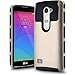 LG C40 Case, LG Leon Case,Heng Tech for LG C40 High Impact 2in1 Hybrid Armor Case, Heavy Duty Dual Layer (outer Hard + inside Soft TPU) Cover Case for LG Leon / Tribute 2 (Gold+Black)