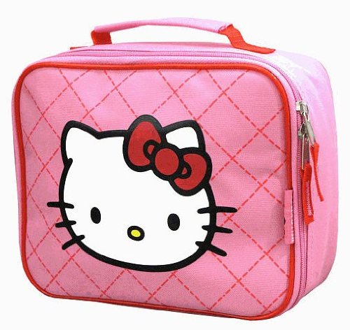 Hello Kitty Lunch Box with Diamond Pattern