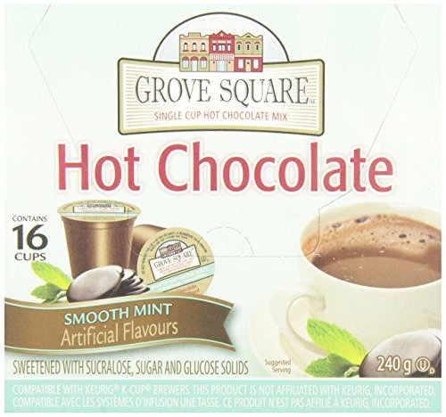 Grove Square Smooth Mint Hot Chocolate, 16-Count, 240gm