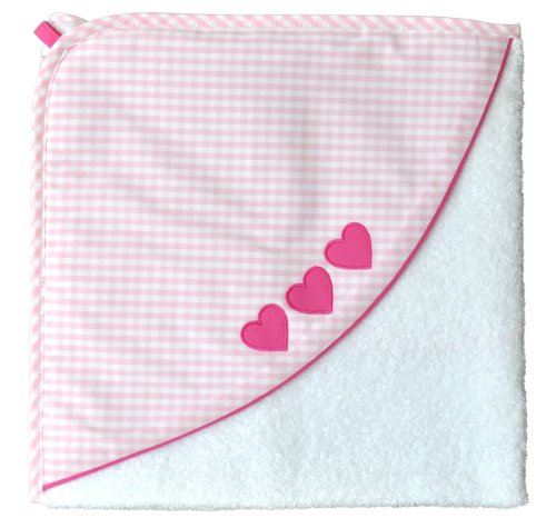 Shy Fashion F112072 Kapuzenbadetuch 85 x 85 cm, vichykaro rosa Preisvergleich