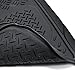 BDK Heavy Duty VAN SUV Rubber Floor MATS - 4 PCS, 3 Rows, Universal Fit