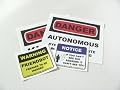 Robot Safety Stickers