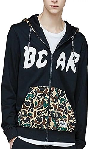 Hooded cardigan camouflage man skulls loose popular leisure coat bape