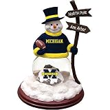 Michigan Wolverines NCAA Snowman Water Globe