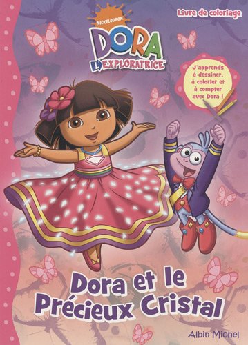 Dora et le précieux cristal : Livre de coloriage