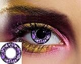 IMAGE OF Colored Cosmetic Contact Lenses Diamond Purple Color-2tone