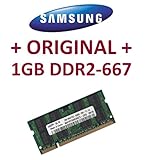 Samsung original SO-DDR2 1 GB 200 pin DDR2-667 (PC2-5300) 64Mx16x8 double side (M470T2864QZ3-CE6)