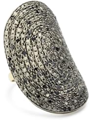 Shery Shabani "Red Carpet" Moissanite Gold and Silver Ring
