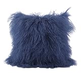 Review Cargo  / INDIGO MONGOLIAN FUR CUSHION