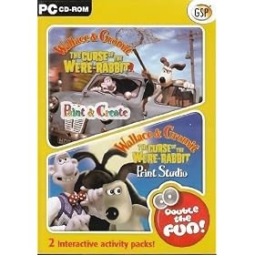 Wallace & Gromit the Curse of the Were-Rabbit Double Pack (PC-CD) Including Paint & Create - and - the Print Studio