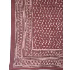 Home Interior Decorating Cotton Bed Sheet Block Print Twin Size