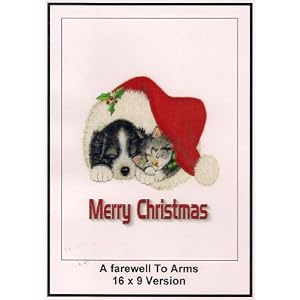 A Farewell To Arms: Widescreen TV. : Greeting Card: Merry Christmas