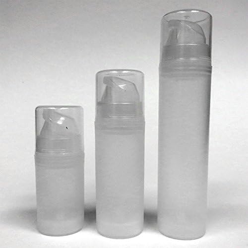 Empty Airless Bottle - Choose from 3 Sizes: 15ml/0.5oz, 30ml/1oz, or 50ml/1.7oz in Natural Plastic for Cream/Serum/Treatment/Lotion/Oil/Gel/Cosmetics - Air Less Travel Size Refillable Pump/Dispenser/Container 288x 50ml
