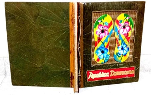 Dominican Republic Photo Album All Natural Handmade - Flip Flop Sandals Design