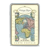 Cavallini Carte Postale Vintage Maps 9 Designs