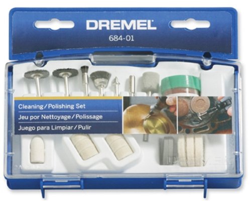 Dremel 684-01 20 Piece Clean & Polish Rotary Tool Accessory Kit With Case