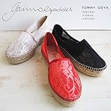 (ガイモ) GAIMO TOMMY GOYA 2014 スペイン発 厚底 エスパドリーユ ジュートソール レース スリッポン スニーカー size 37 CORAL