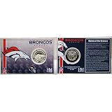 Denver Broncos Team History Silver Coin Card
