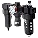 Parker 07B Standard Series Three-Unit Combo Compressed Air Filter/Regulator/Lubricator, NPT