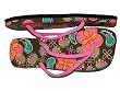 TTT - Brown / Pink Paisley Flowers Flip Flops for Women